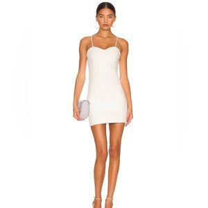 Alice and Olivia White Vegan Leather Dress Size 6